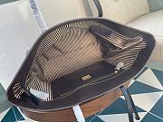 Kitlife Fendi Roll Shopping Bag in Brown FF jacquard Fabric And Brown Stripes 35x27x13.5cm  - 4