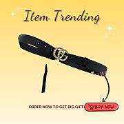 Kitlife Gucci belts Black 2cm - 1