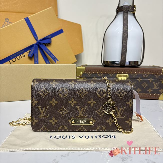 Kitlife Louis Vuitton LiLy Woc Monogram Brown Bag M82509 20.5×10×3.5cm - 1