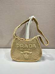 Kitlife Prada Straw Woven Shoulder Bag 1BG186 30x24x4.5cm - 1