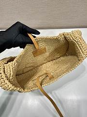 Kitlife Prada Straw Woven Shoulder Bag 1BG186 30x24x4.5cm - 5