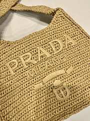 Kitlife Prada Straw Woven Shoulder Bag 1BG186 30x24x4.5cm - 2