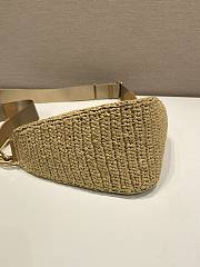 Kitlife Prada Straw Triangle Bag Beige 1BH190 26x14x10.5cm - 6