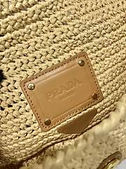 Kitlife Prada Straw Crossbody Bag Beige 1BD335 16.5x12x5cm - 2