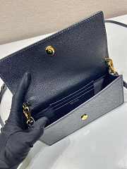 Kitlife Prada Saffiano Black Leather Mini Bag 1NF059 18x9.5x3cm - 2