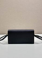 Kitlife Prada Saffiano Black Leather Mini Bag 1NF059 18x9.5x3cm - 4