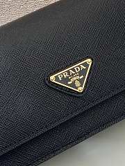 Kitlife Prada Saffiano Black Leather Mini Bag 1NF059 18x9.5x3cm - 6