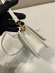 Kitlife Prada Saffiano White Leather Mini Bag 1NF059 18x9.5x3cm  - 5