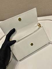 Kitlife Prada Saffiano White Leather Mini Bag 1NF059 18x9.5x3cm  - 4