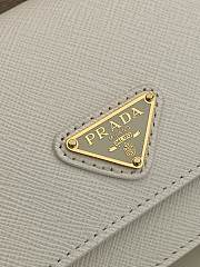 Kitlife Prada Saffiano White Leather Mini Bag 1NF059 18x9.5x3cm  - 3