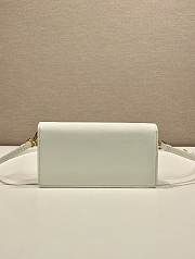 Kitlife Prada Saffiano White Leather Mini Bag 1NF059 18x9.5x3cm  - 2