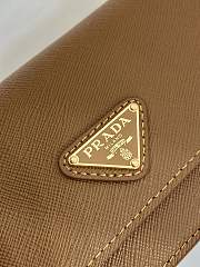 Kitlife Prada Saffiano Brown Leather Mini Bag 1NF059 18x9.5x3cm - 4