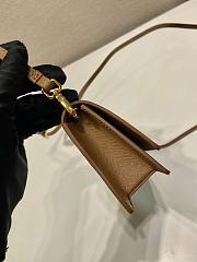 Kitlife Prada Saffiano Brown Leather Mini Bag 1NF059 18x9.5x3cm - 5