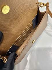 Kitlife Prada Saffiano Brown Leather Mini Bag 1NF059 18x9.5x3cm - 6