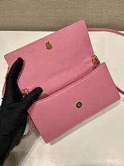 Kitlife Prada Saffiano Pink Leather Mini Bag 1NF059 18x9.5x3cm - 6