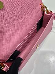Kitlife Prada Saffiano Pink Leather Mini Bag 1NF059 18x9.5x3cm - 3