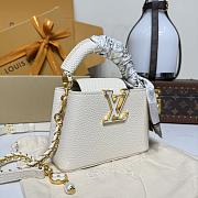 Kitlife Louis Vuitton Capucines Nano Bag Cream M25611 16.3x11x6.5cm - 3
