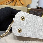 Kitlife Louis Vuitton Capucines Nano Bag Cream M25611 16.3x11x6.5cm - 6