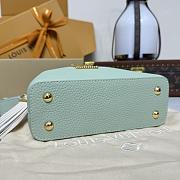 Kitlife Louis Vuitton Capucines Mini Bag Jade Green M15157 21x13.6x8cm - 6