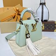 Kitlife Louis Vuitton Capucines Mini Bag Jade Green M15157 21x13.6x8cm - 5