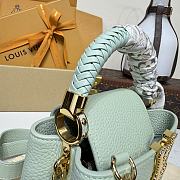 Kitlife Louis Vuitton Capucines Mini Bag Jade Green M15157 21x13.6x8cm - 3