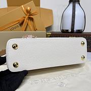 Kitlife Louis Vuitton Capucines BB Bag Cream & Arizona Beige M25466 27x17.3x9cm - 5