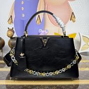 Kitlife Louis Vuitton Capucines MM Souple Bag Black M12924 33x24x12 cm - 1