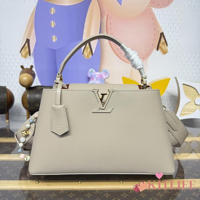 Kitlife Louis Vuitton Capucines MM Souple Bag Watnut M12924 33x24x12 cm  - 1