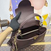 Kitlife Louis Vuitton Capucines MM Souple Bag Dark Brown M12924 33x24x12cm - 6
