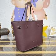 Kitlife Louis Vuitton Neverfull Inside Out MM Bag Burgundy M25663 31x28x14cm - 6