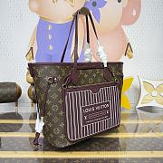 Kitlife Louis Vuitton Neverfull Inside Out MM Bag Burgundy M25663 31x28x14cm - 4