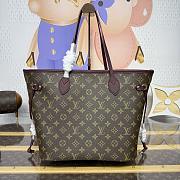 Kitlife Louis Vuitton Neverfull Inside Out MM Bag Burgundy M25663 31x28x14cm - 2