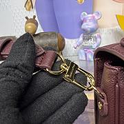 Kitlife Louis Vuitton Pochette Metis MM Bag Burgundy M25939 25x19x7cm - 5