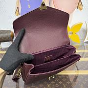 Kitlife Louis Vuitton Pochette Metis MM Bag Burgundy M25939 25x19x7cm - 4