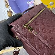 Kitlife Louis Vuitton Pochette Metis MM Bag Burgundy M25939 25x19x7cm - 2