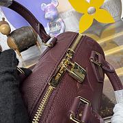 Kitlife Louis Vuitton Speedy Bandouliere 20 Bag Burgundy Monogram Empreinte Leather M25929 20.5x13.5x12cm - 2