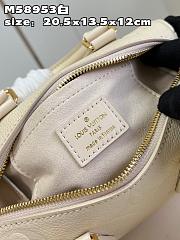 Kitlife Louis Vuitton Speedy Bandouliere 20 Bag Cream Monogram Empreinte Leather M58954 20.5x13.5x12cm  - 2