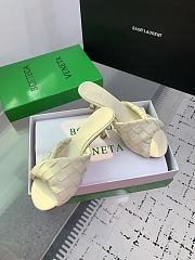 Kitlife Bottega Veneta Blink High-heeled Mules in White - 4