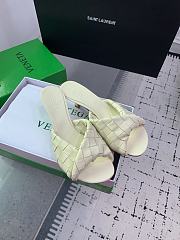 Kitlife Bottega Veneta Blink High-heeled Mules in White - 5