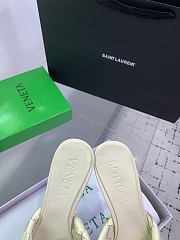 Kitlife Bottega Veneta Blink High-heeled Mules in White - 6