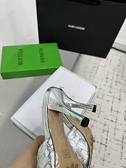 Kitlife Bottega Veneta Blink High-heeled Mules in Silver - 6