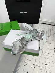 Kitlife Bottega Veneta Blink High-heeled Mules in Silver - 5