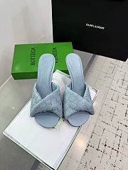 Kitlife Bottega Veneta Blink High-heeled Mules in Blue - 1