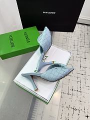 Kitlife Bottega Veneta Blink High-heeled Mules in Blue - 3