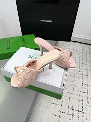 Kitlife Bottega Veneta Blink High-heeled Mules in Light Pink - 4