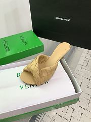 Kitlife Bottega Veneta Blink High-heeled Mules in Beige - 5