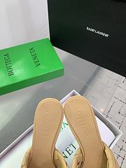 Kitlife Bottega Veneta Blink High-heeled Mules in Beige - 3