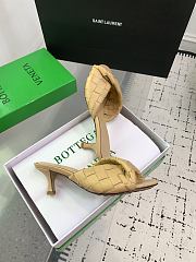 Kitlife Bottega Veneta Blink High-heeled Mules in Beige - 2