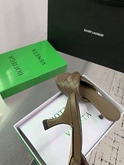 Kitlife Bottega Veneta Blink High-heeled Mules in Olive Brown - 5