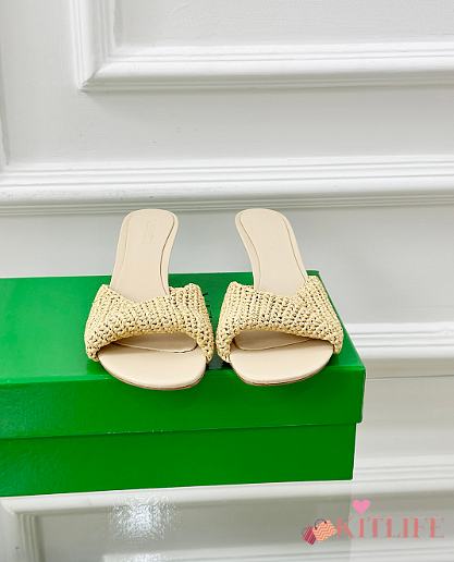Kitlife Bottega Veneta Blink Mules Raffia Natural - 1